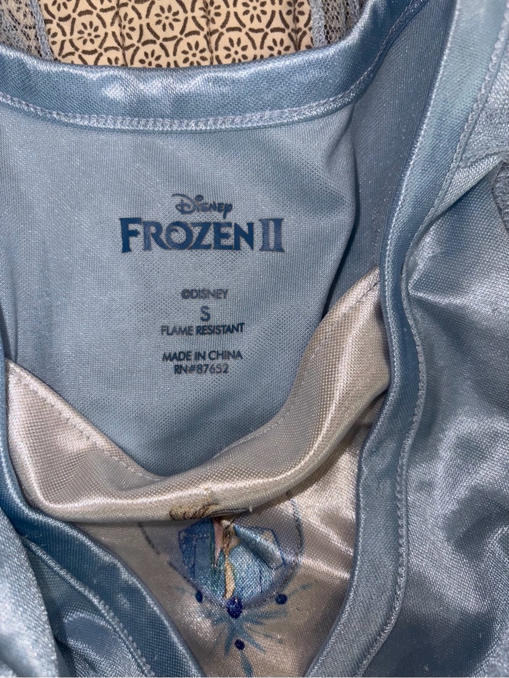 Disney Frozen II Elsa Light Blue Dress/ Nightgown - Picture 7 of 7
